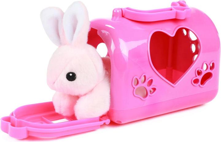 Image du produit Toi-Toys Lapin en peluche dans un sac de transport (8.50 cm)