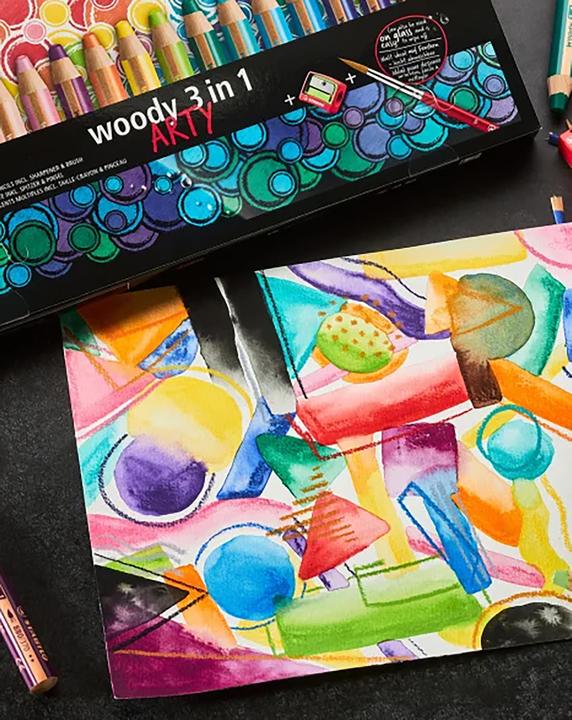 Actual product image STABILO Woody ARTY Case 18 colors + sharpener (Sorted, 18 x)