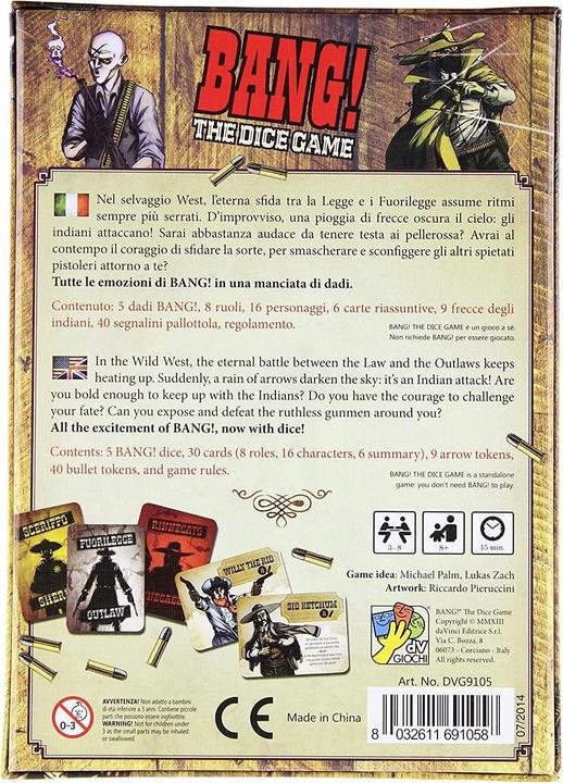 Actual product image Davinci Games BANG! The Dice Game (English)