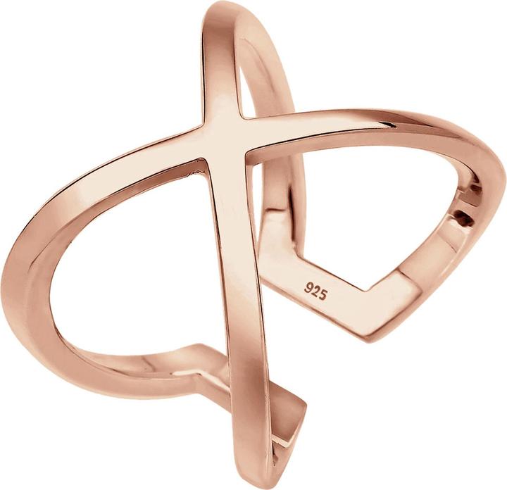 Image du produit Elli Bague Croix Blogger Geo Trend 925 argent sterling (54, Argent 925)