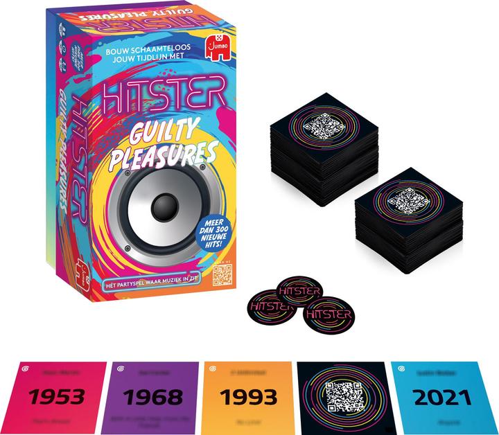 Produktbild Jumbo Hitster - Guilty Pleasures (Niederländisch)