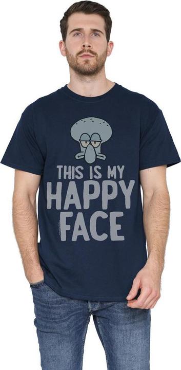 Actual product image Spongebob Squarepants Mens Happy Face T-Shirt (M)