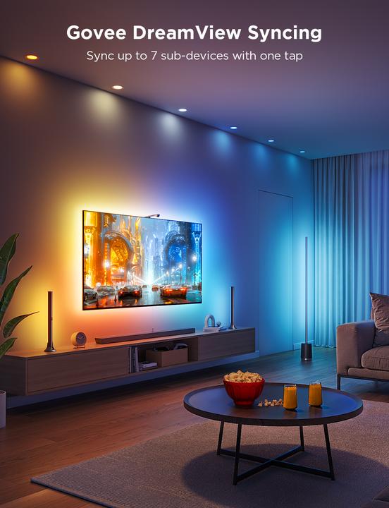 Image du produit Govee Barre lumineuse Backlight Kit 3 (Blanc chaud, 41 cm, Intérieur)