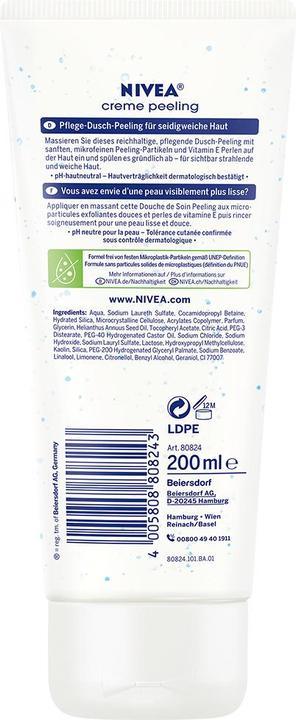 Actual product image NIVEA Care Shower Peeling Cream Soft (200 ml)