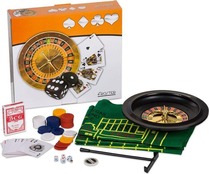 Actual product image Foster Home Casino Roulette, Black Jack, Poker, Craps.