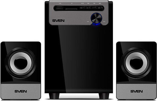 Actual product image Sven Speakers MS-110, black (10W, USB / SD), SV-014056 (1 pcs., 10 W)