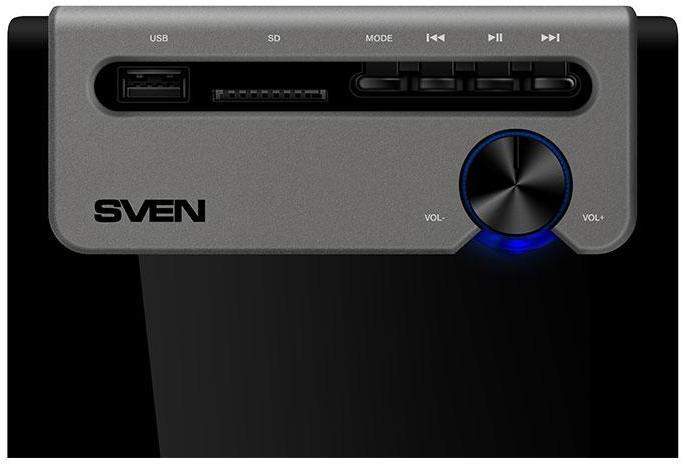 Actual product image Sven Speakers MS-110, black (10W, USB / SD), SV-014056 (1 pcs., 10 W)