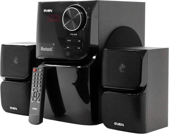 Produktbild Sven MS-305, 2.1 speakers, FM, Bluetooth, USB/SD, LED Ekranas, RC unit, power output 40W (20 + 2  1