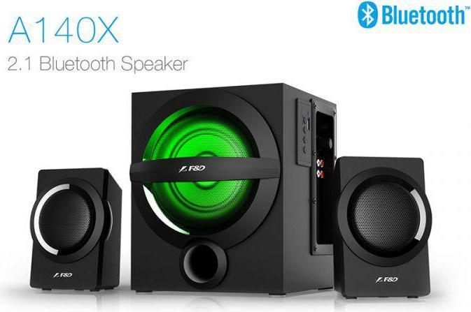 Actual product image Fenda Multimedia Bluetooth Speakers F&D A140X (2.1 Channel Surround, 12Wx2+13W, 160Hz20kHz, Subwoof