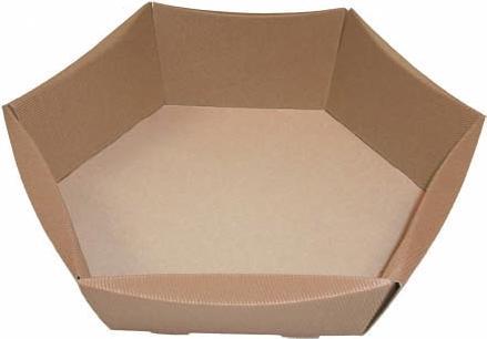 Image du produit Antalis Plateau cadeau 43x35x9cm marron vague ouverte 6 côtés 25pcs/paquet - (25pcs)