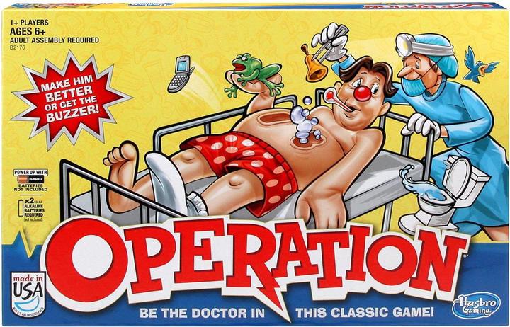 Hasbro Gaming GIOCO žaidimas Operazione classica, B2176127 (Inglese)