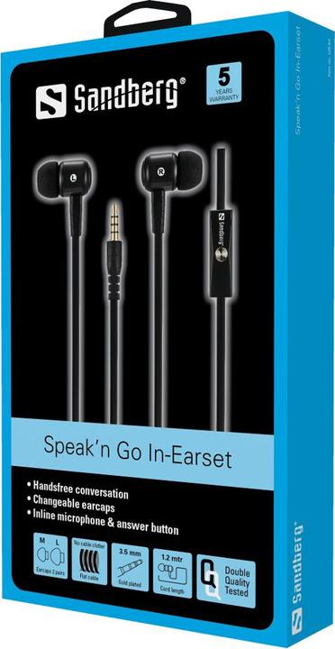 Produktbild Sandberg Speak n Go In-Earset (Kabelgebunden)