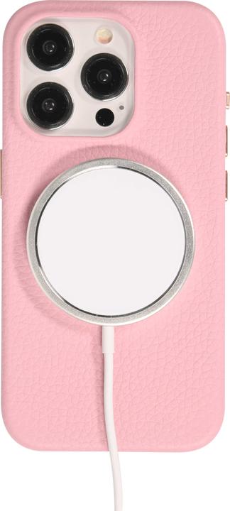 Actual product image PhoneLook Cover Fully grained luxury calfskin with metal buttons and MagSafe (Apple iPhone 15 Pro Max)