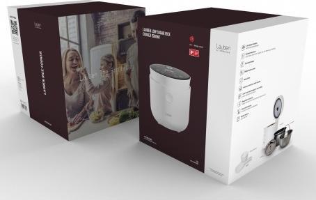 Actual product image Lauben Rice Cooker White