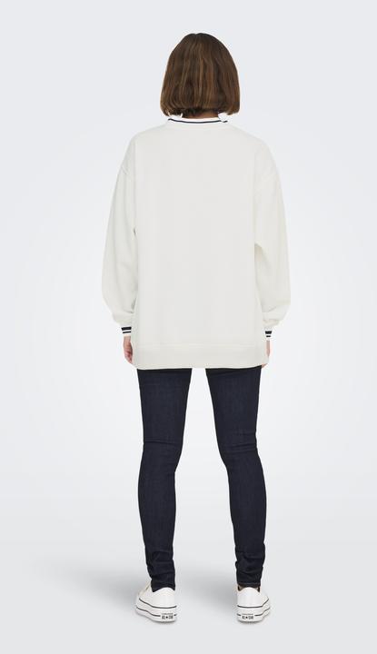 Actual product image Only Regular fit Round neck Low shoulder Sweatshirt Sweatshirt (M)