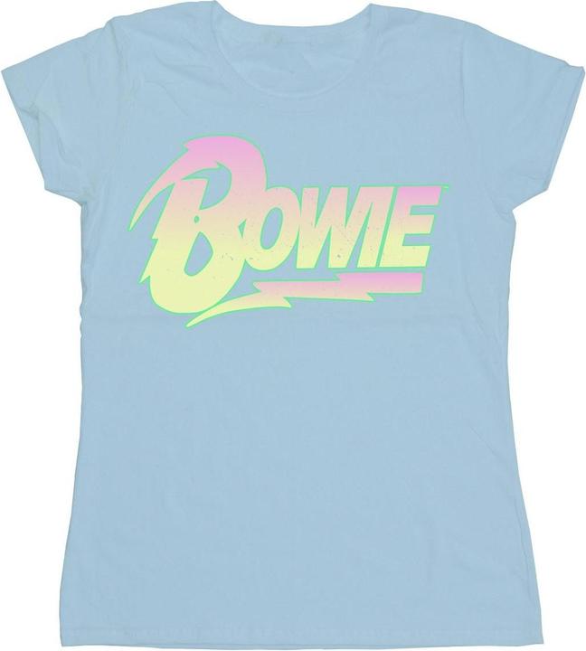 Immagine prodotto David Bowie Neon Logo Maglietta Donna (M)
