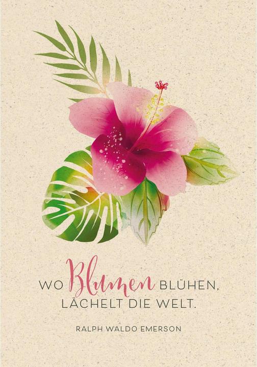 Produktbild Motivkarte Blumen 17.5 x 12.2 cm, Papierformat: 17.5 (1 Stk.)