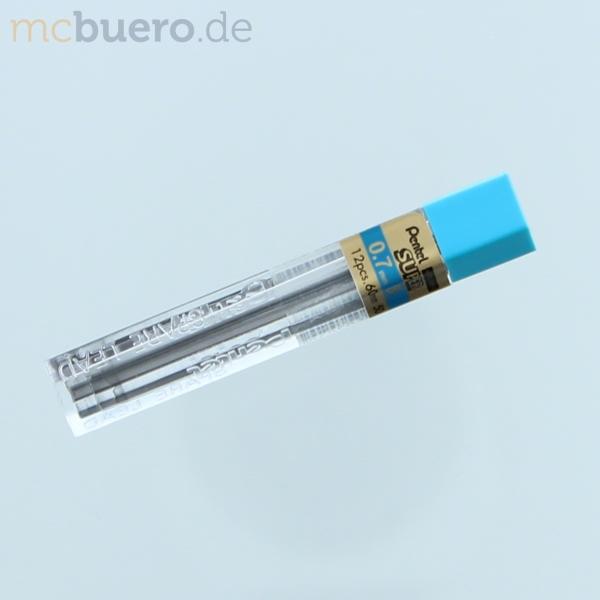 Immagine prodotto Pentel Mina di matita meccanica HI-POLYMER SUPER, grado di durezza: B (Mine di ricambio, Nero, 0.70 mm)