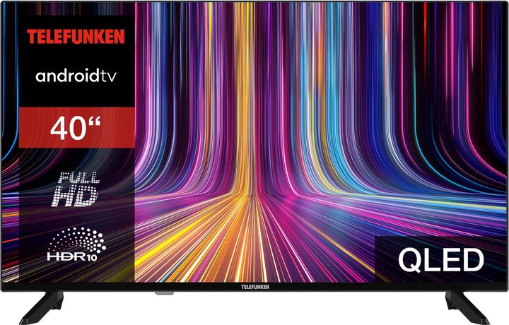 Actual product image Telefunken QLED TV 40 inch TV Full HD Android TV (HDR Smart TV, triple tuner) QF40AO750S (40", QLED, Full HD, 2024)