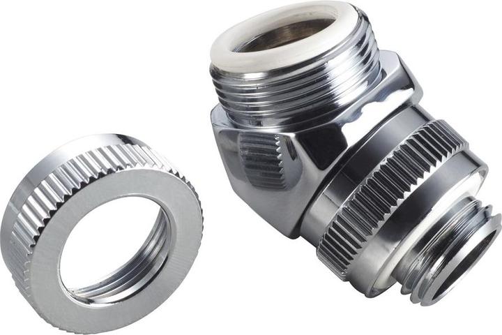 Actual product image Phanteks Glacier Rotary Connector 45 degree G1/4 inch male to 12mm female hardtube - rotatable