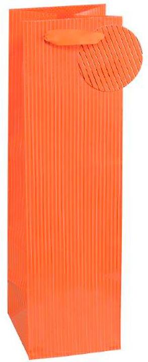 Image du produit Tsi Sac cadeau à rayures, pour bouteilles, 12 x 8 x 36 cm, indéchirable, set de 4 orange (Pochette, 4 x)