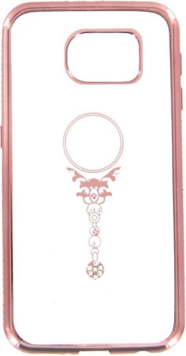 Actual product image OEM TPU Case Bling beauty for Samsung Galaxy S6 - rose gold (Samsung Galaxy S6)