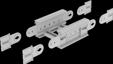 Actual product image Unex 67332-04 Articulated arch vertical 135x300 made of U23X RAL7035