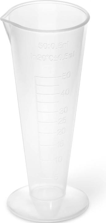 Produktbild Steinberg Messbecher Kunststoff Messzylinder Dosierhilfe Labormessbecher 50 ml 10 Stück
