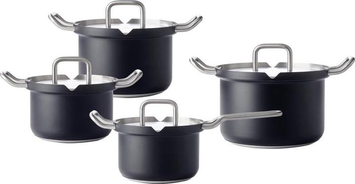 Produktbild BK Q-linair Master Black Kookpannenset - 4 delig - Veilig afgietsysteem (Edelstahl)