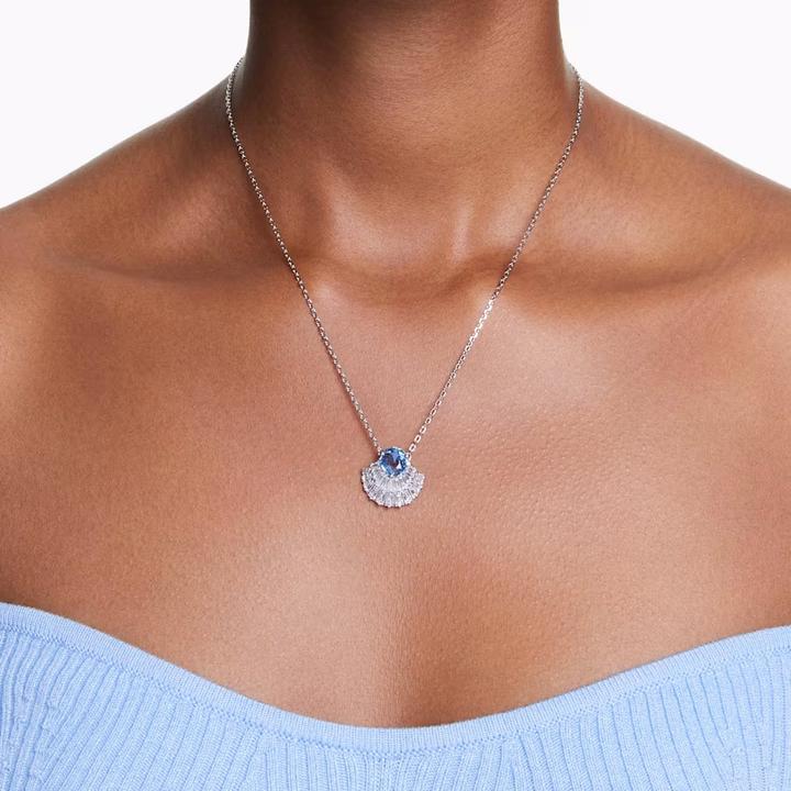 Image du produit Swarovski Idyllia Collier Coquillage Bleu (Métal Swarovski)