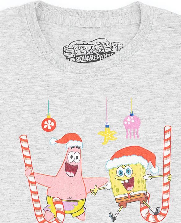 Produktbild Spongebob Squarepants Make It Merry TShirt Jungen weihnachtliches Design (128)