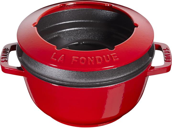 Produktbild Staub Fondue Set kirschrot (Fondue Bourguignonne, Käsefondue)