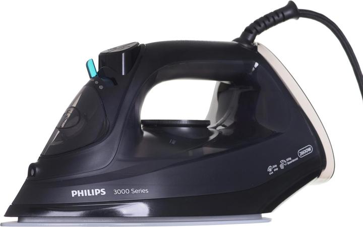 Productafbeelding Philips 3000 Serie DST3041 / 80 Stoomstrijkijzer Keramische Plaat 2600 W Zwart (2600 W, 200 g/min)