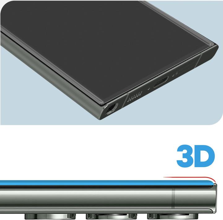 Produktbild Blueo Glas mit Flüssigkleber und UV-Licht (1 Stück, Samsung Galaxy S21)