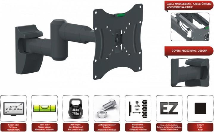 Produktbild Red Eagle Wandhalterung für LED-TV - FLEXI APOLLO 17-42 - Zubehör TFT/LCD-TV (Wand, 42", 35 kg)