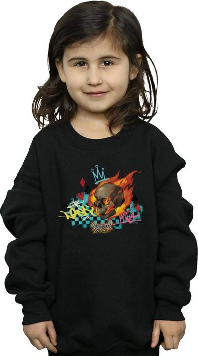 Actual product image Disney Girls Wreck It Ralph Race Skull Sweatshirt (152, 158)