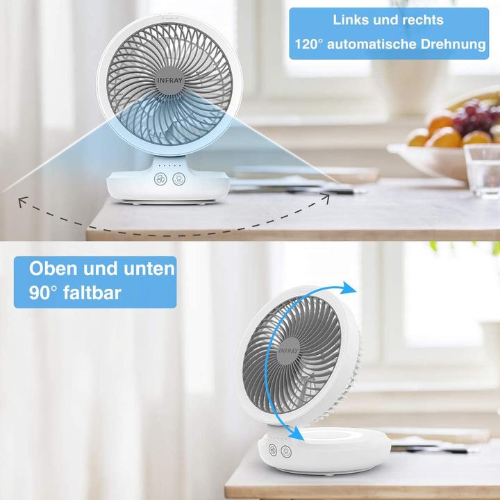 Produktbild Infray USB Tischventilator mit Lampe