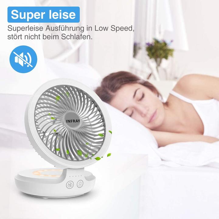 Produktbild Infray USB Tischventilator mit Lampe