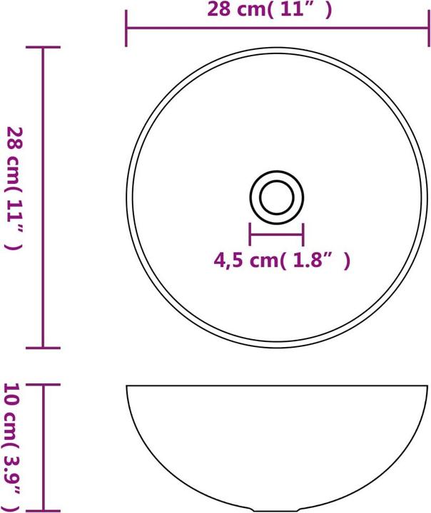 Produktbild VidaXL Oenone (280 mm, 280 mm)