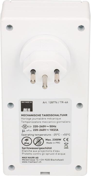 Produktbild Max Hauri Zeitschaltuhr 24h analog (Typ 13)