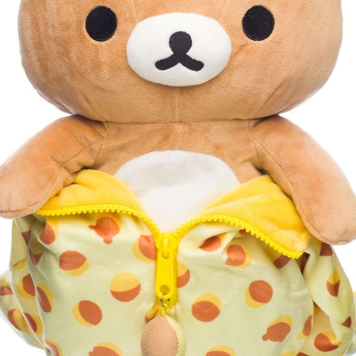 Actual product image AQI Rilakkuma - Peluche Sac de couchage à motifs Medium 38cm (38.10 cm)