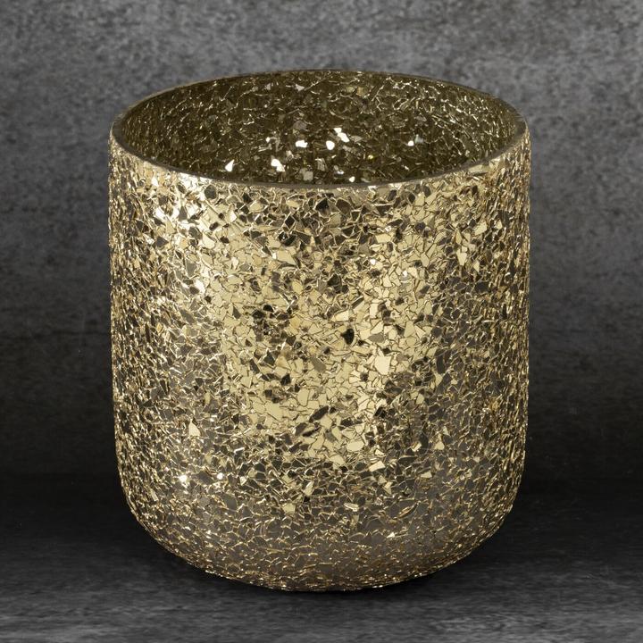 Produktbild Eurofirany Melia Pot mit künstlerischem Glas mit rissigem Effekt ging ∅ 14 x 15 cm