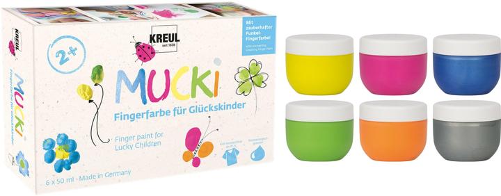 Actual product image Kreul Mucki finger paint for lucky children (Multicolor, 300 ml)