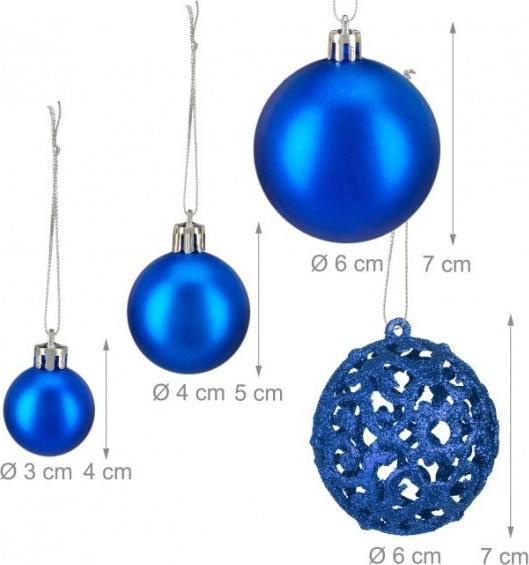 Produktbild Relaxdays Weihnachtskugeln-Set (150 -teilig)