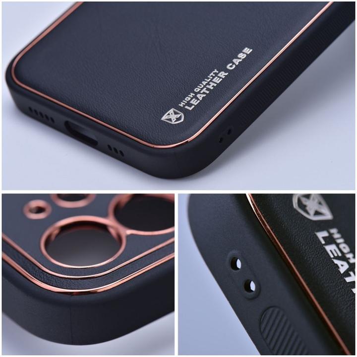 Actual product image OEM Back panel cover LEATHER case for SAMSUNG S24 Plus black (Samsung Galaxy S24+)