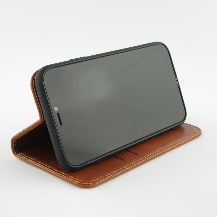 Actual product image Fierre Shann Fourre Flip cuir véritable (Apple iPhone 13 Pro Max)