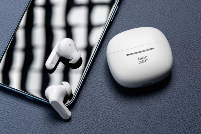 Actual product image Wired headphones Blue Star BLUE STAR wireless earphones bluetooth TWS BK44 white (Wireless)