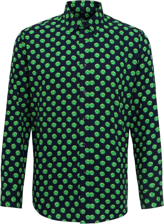 Image du produit Christmas Shop Chemise à manches longues avec motif de choux du Père Noël (S)