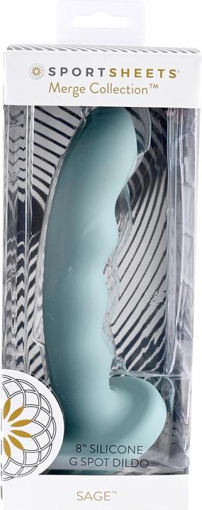 Image du produit Sportsheets Merge Collection - Sage - Godemiché G-Spot 8" en silicone solide