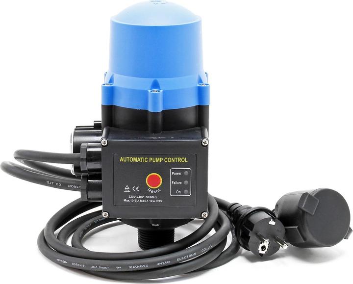 Actual product image Wiltec Pressure Switch EPC-2 230V with 2 Cables for Domestic Waterworks & Pumps with Dry-Run Protection (Domestic water pump)